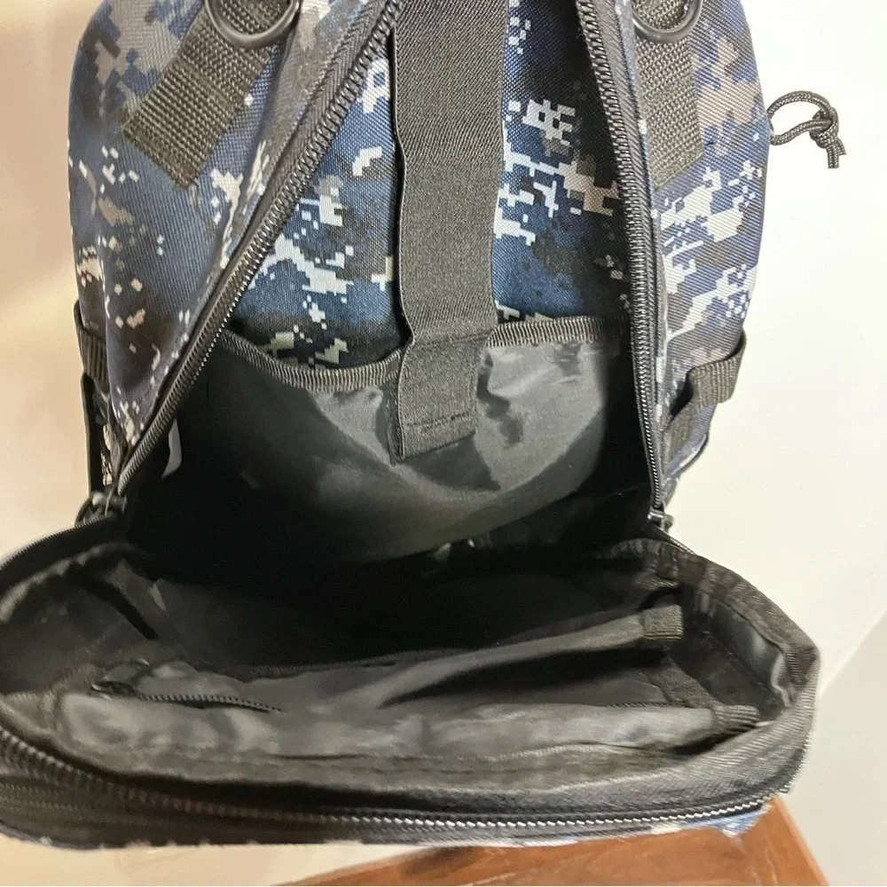 Nexpak tactical day pack‎ black & blue camouflage small/medium size